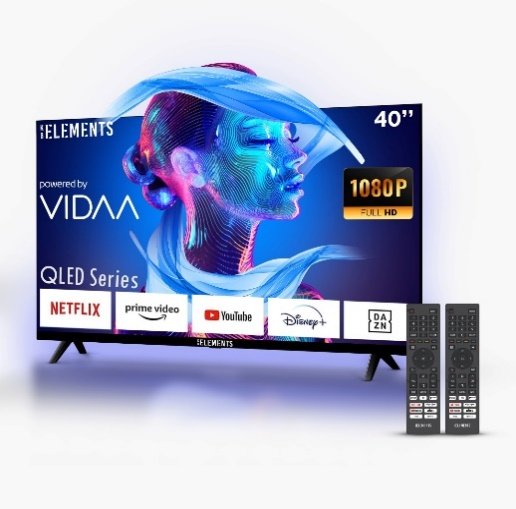KB ELEMENTS 40" QLED FHD TV SMART FRAMELESS